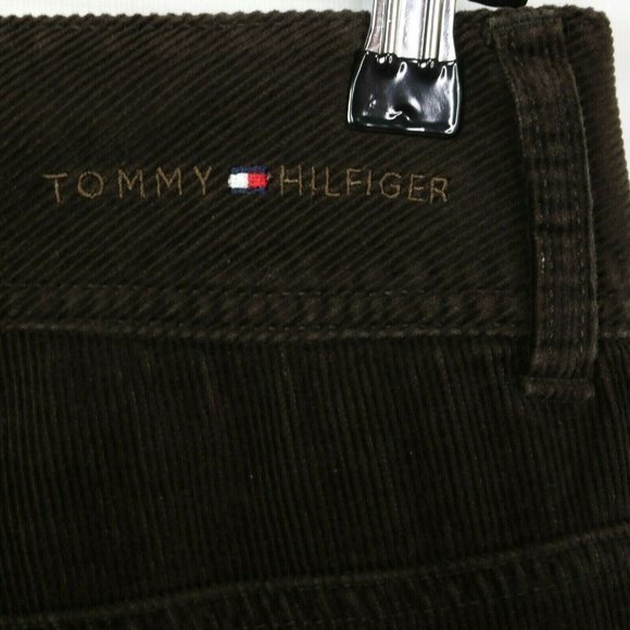 Tommy Hilfiger Corduroy Bootcut Pants Jeans Brown 12 X 31 - Picture 9 of 9